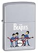 Zippo The Beatles Playing Satin Chrome Pocket Lighter