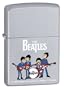 Zippo The Beatles Playing Satin Chrome Pocket Lighter