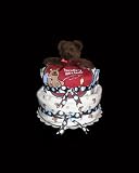 Hungery As a Bear 2 Tier Baby Shower Diaper Cake Gift Set