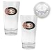 San Francisco 49ers 2-Piece Pint Ale Glass Set with Football Bottom  (Oval Logo)
