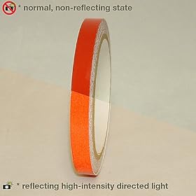 JVCC REF-7 Engineering Grade Reflective Tape: 1/2 in. x 10 yds. (Red)