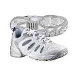 Women's Wilson Wildcard II Tennis Shoe-White/Aqua Blue/Silver