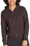  : Russell Women's Dri Power Fleece Full Zip with Hood, Chocolate Mousse, Small