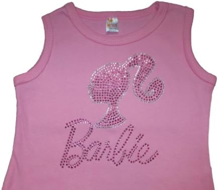 FanGarb Toddler/Girls Barbie Crystal Sleeveless Tank Dress 6-7T