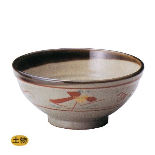 丼　うどん・そば・煮物　花唐津玉渕6.0丼　茶　どんぶり　鉢　陶器　美濃焼　業務用食器