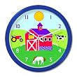 Olive Kids - Farm Animals Clock (Blue)