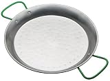 Kitchen Craft Polished Steel Paella Pan - 30cm