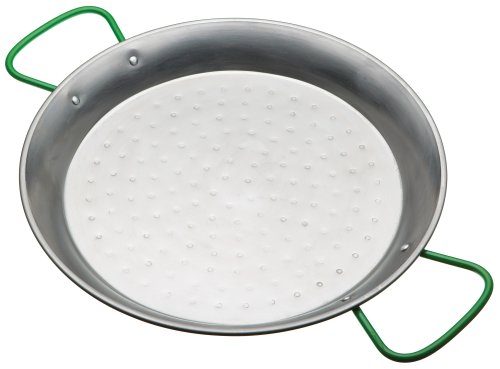 Kitchen Craft Polished Steel Paella Pan - 30cm