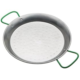 Kitchen Craft Polished Steel Paella Pan - 30cm