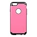 LUVVITT [Ultra Armor] Shock Absorbing Case Best Heavy Duty Dual Layer Tough Cover designed for Apple iPhone 6/6s Plus - Black / Pink