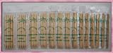 7 Double Point Bamboo Knitting Needles 14 Sets of 5 Pieces per set (70 pieces in total)