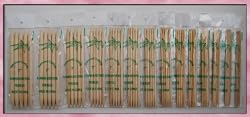 7" Double Point Bamboo Knitting Needles 14 Sets of 5 Pieces per set (70 pieces in total)