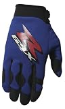 Joe Rocket Suzuki Mechanics Textile Mens Motorcycle Gloves Blue/Black L
