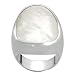 Silvertone Mother of Pearl Ring (Sizes 5 - 9 available)
