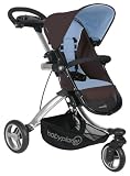 Baby Planet Max Traveler 3-Wheel Stroller Light Blue/Brown