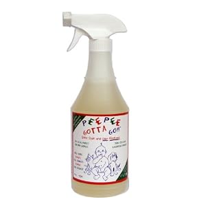 PEE PEE GOTTA GO!! Urine Cleaner and Odor Eliminator, 24 OZ Spray , Natural and Eco Friendly, Removes Stains and Odors Naturally - 24OZ Ready to Use (RTU) Spray Bottle