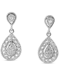 0.40cttw Diamond Drop Earring set in 14k Gold