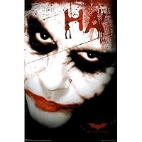 The Dark Knight Movie (The Joker, Face) Poster Print