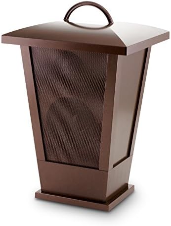Bluetooth Speaker Lantern with LED Lights, 7.75" x 7" x 11.75", Copper