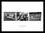 Framed Aston Villa 1982 European Cup Final Triple Photo Montage