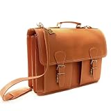Hamosons – Leder Lehrertasche Aktentasche Modell 600 Cognac