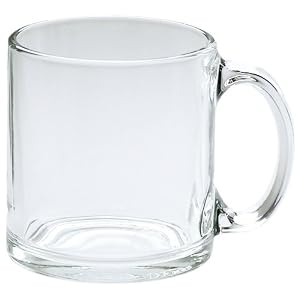Almost Unbreakable - Ultra High-Strength 13 oz. Glass Coffee Mug (Set of 4) Gauranteed... by HercuGlass