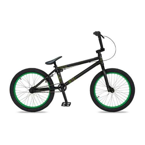 Dk Cygnus Bmx Bike With Green Rims (Black, 20-Inch) & FREE MINI TOOL BOX (fs)