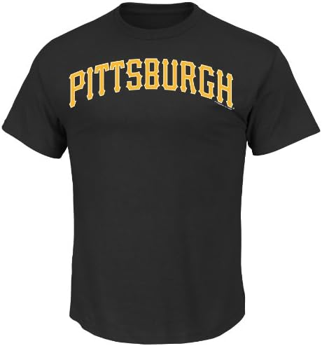 MLB Pittsburgh Pirates Men's Short Sleeve Crew Neck Tee, Black, XX-Large