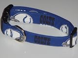 NFL Indianapolis Colts Football Dog Collar Black X-Small 3/4"