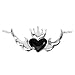 Tribal Regal Winged Heart Back Belly Chain