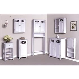 <b>Bathroom Furniture Set in White - Dawson</b>
