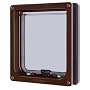 PETMATE LARGE 4 WAY CAT FLAP-BROWN by ROSEWOOD