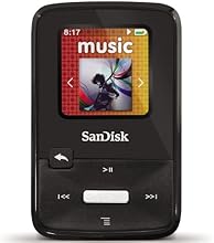 SanDisk Sansa Clip Zip 8GB MP3 Player, Black With Full-Color Display, MicroSDHC Card Slot and Stopwatch- SDMX22-008G-A57K