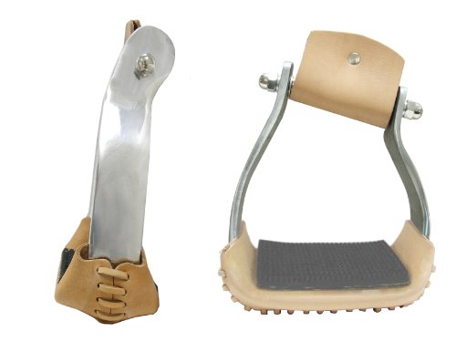 3 Slanted Aluminum Barrel Racing Stirrups