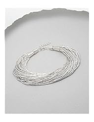 35 Strand Bracelet In 92.5 Sterling Silver