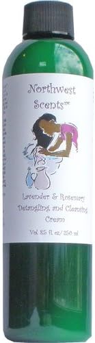 Northwest Scents Lavender and Rosemary Detangling and Cleansing Cream for Black, African American, Afro Caribbean, Dry, Coarse, and Highly Textured Hair - 8.5 oz bottle
