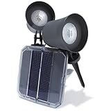 Strathwood Solar Garden Path Spot Lights, Black, Set of 2