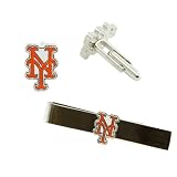 MLB New York Mets Team Logo Tie Clip & Cufflinks Set
