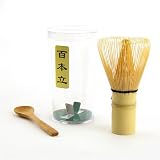Chasen Green Tea Whisk and Small Scoop for preparing Matcha by ThinkBamboo - Cooking