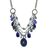 Moonlit Oasis Triple Strand Charm Necklace