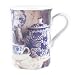 Blue and White Printed China Design Tea and Coffee Mug