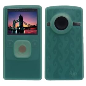 Flip Ultra HD Camcorder Accessory - Green Soft Silicone Skin Case