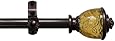 Achim Home Furnishings Camino Lincroft Window Rod and Finial, 48 to 86-Inch