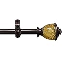 Achim Home Furnishings Camino Lincroft Window Rod and Finial, 48 to 86-Inch