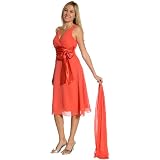 SatinRibbonBowCocktailPartyDress