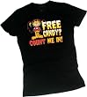 "Free Candy? Count Me In!" -- Halloween -- Garfield Crop Sleeve Fitted Juniors T-Shirt