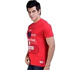 Manchester United Red Half Sleeves Men - Non-collared T-Shirt