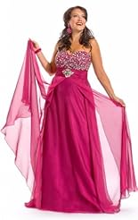 Plus Size Chiffon/Taffeta/Tulle Crystal Lace Crystals Beaded Applique Full Length Mother-of-the-Bride Dress 