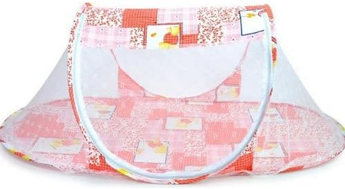 Baby Cot Bed Canopy Mosquito Net Infant Portable Travel Bed Crib Mosquito Bug Net (Pink)
