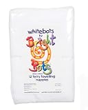 Bright Bots Terry Nappies (Pack of 12, White )